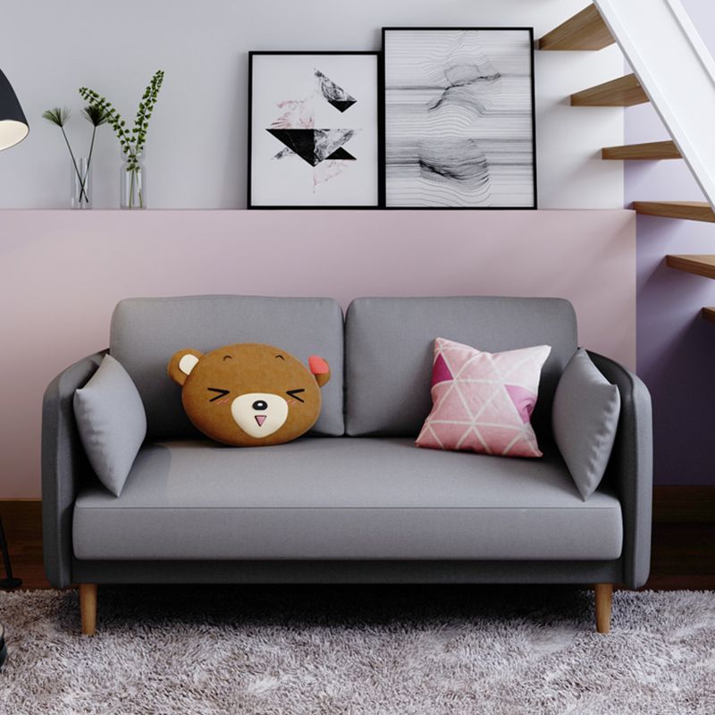 Tuxedo Arm Sofa Scandinavian Fabric Sofa 29.13" D x 31.89" H