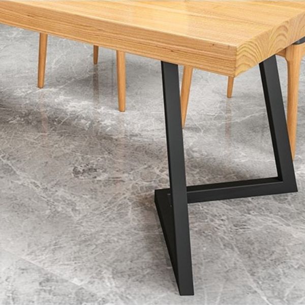 Rectangle 1/2/5/6/7 Pieces Dining Set Modern Double Pedestal Dinette Set