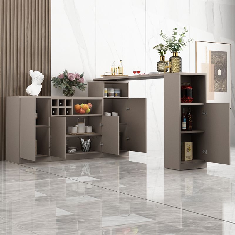 Modern Style Wood Specialty Bar Height Pub Table for Living Room