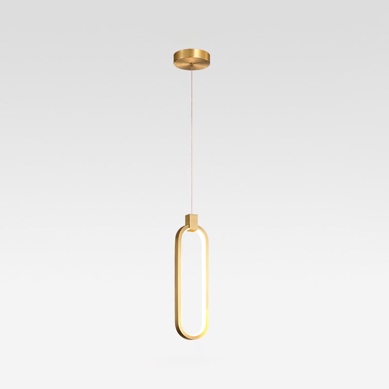 Modern Simplicity LED Pendant Light Aluminium Linear Hanging Lamp with Silicone Shade