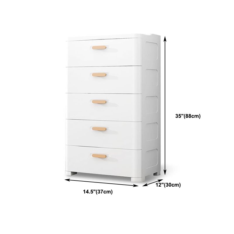 Contemporary Lingerie Chest  Plastic Chest with Drawers for Bedroom