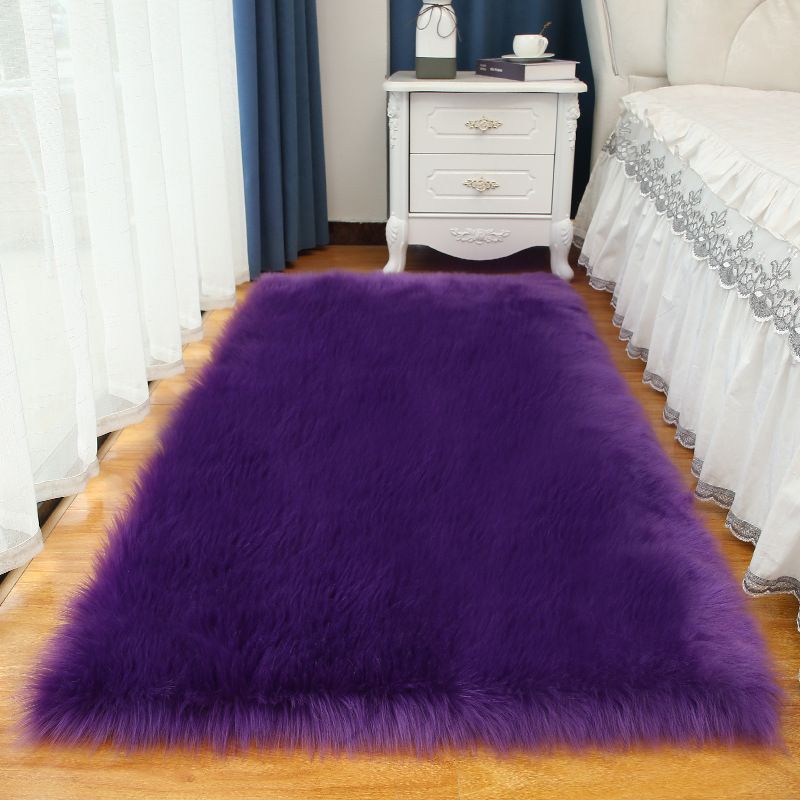 Minimalistisch vaste kleur tapijt Modern polyester tapijt wasbaar wastidee shag tapijt voor slaapkamer