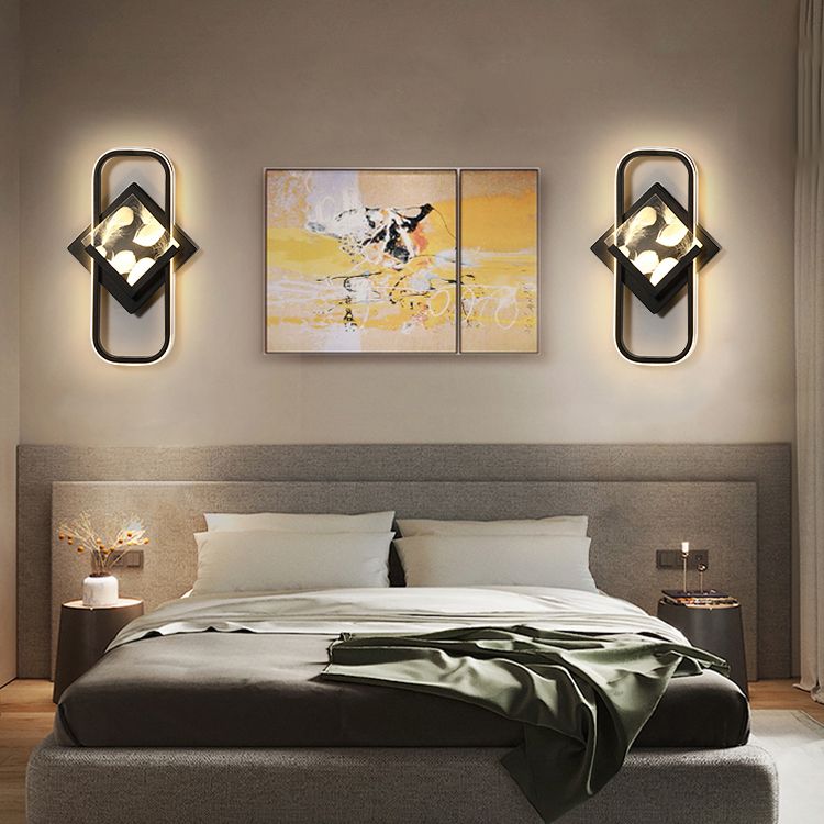 Modern Style Geometry Shape Wall Lights Metal 2-Light Wall Mount Lights