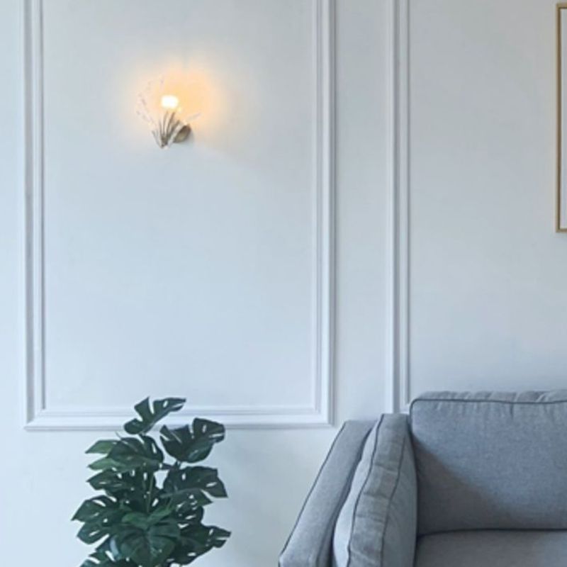 Glass Geometric Wall Sconce Lights Modern Style 1 Light Wall Mounted Lamps