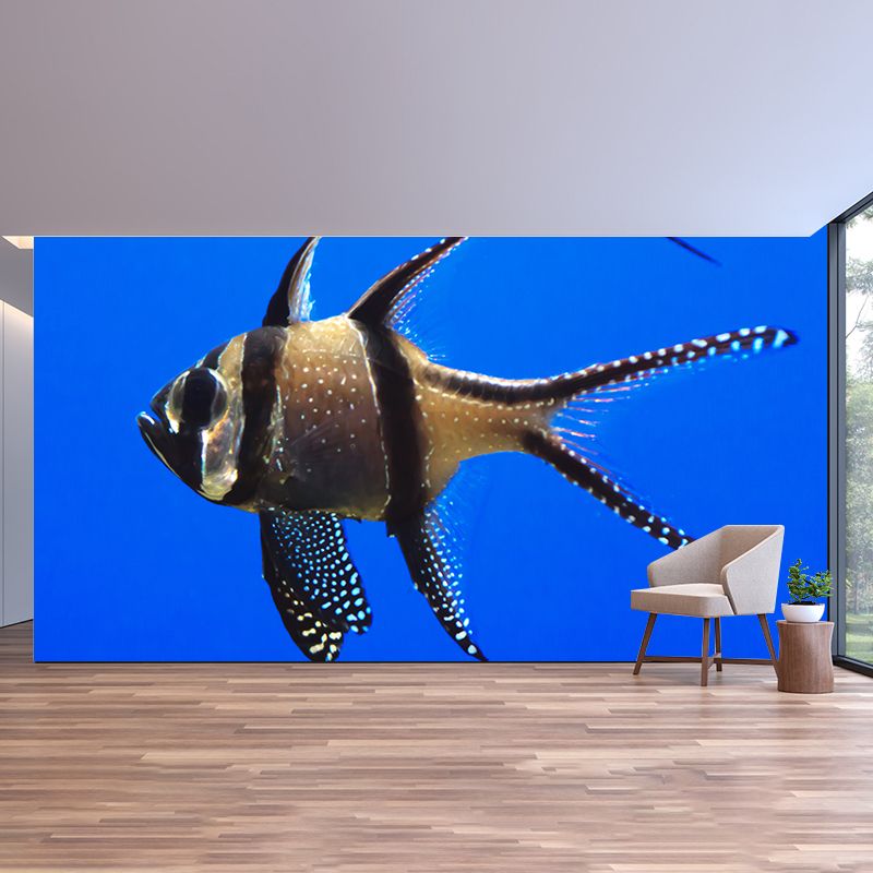 Fashionable Wall Mural Tropical Fish Pattern Drawing Room Wall Mural