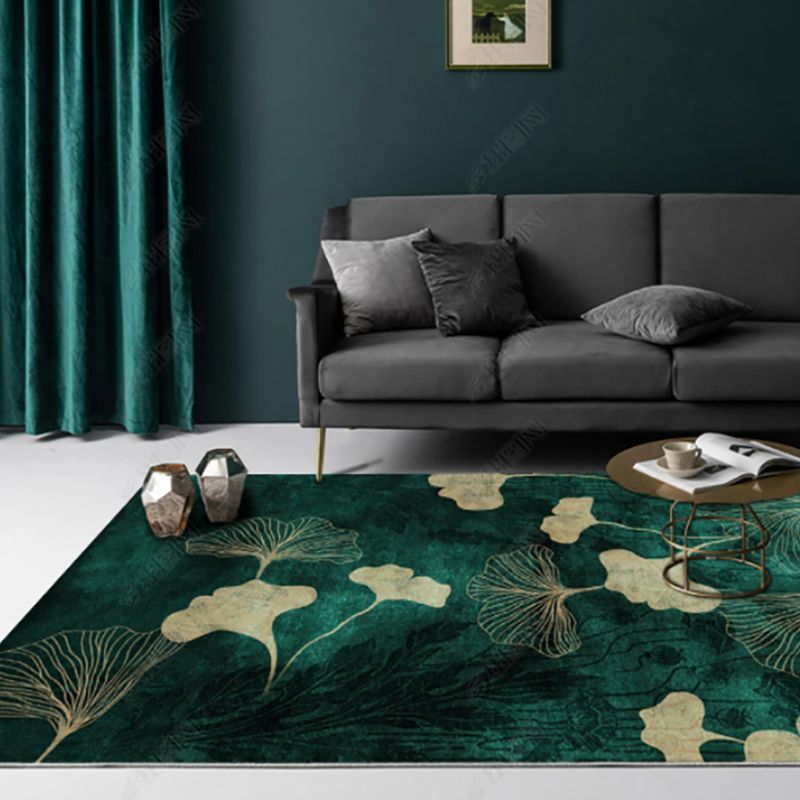 Beige Modern Rug Blending Lotus Rug Non-Slip Backing Rug for Drawing Room