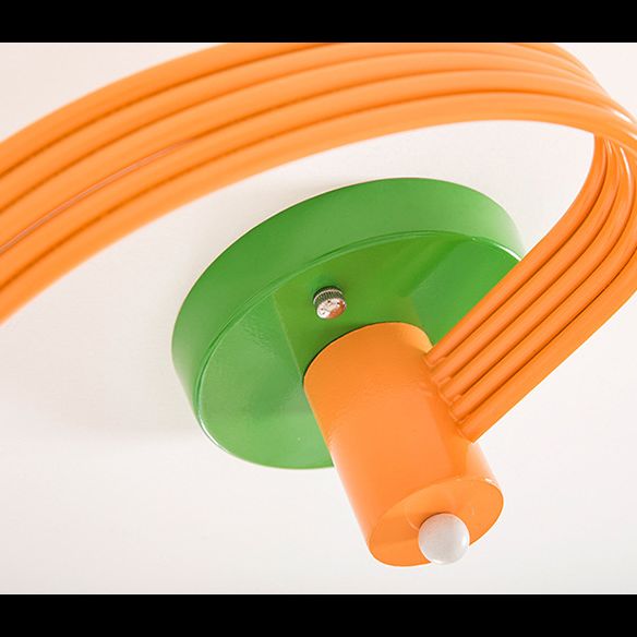 Art déco metal semi-flush monte luminaire dessin animé nulle animal flush Mount Spotlight for Kids Bedroom