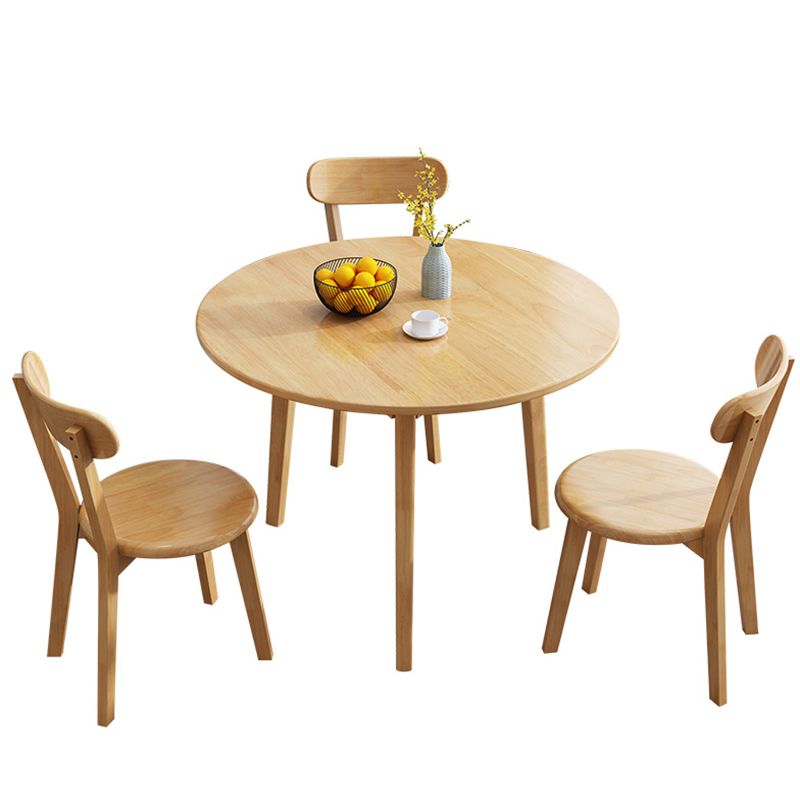Eenvoud Ronde Eettafel Massief Houten Eetkamer Huismeubilair