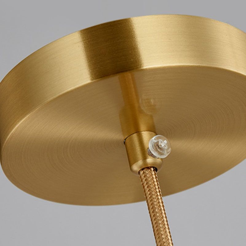 Kreative zeitgenössische Anhängerbeleuchtung mit Glasschatten für Salon -Café -Shop