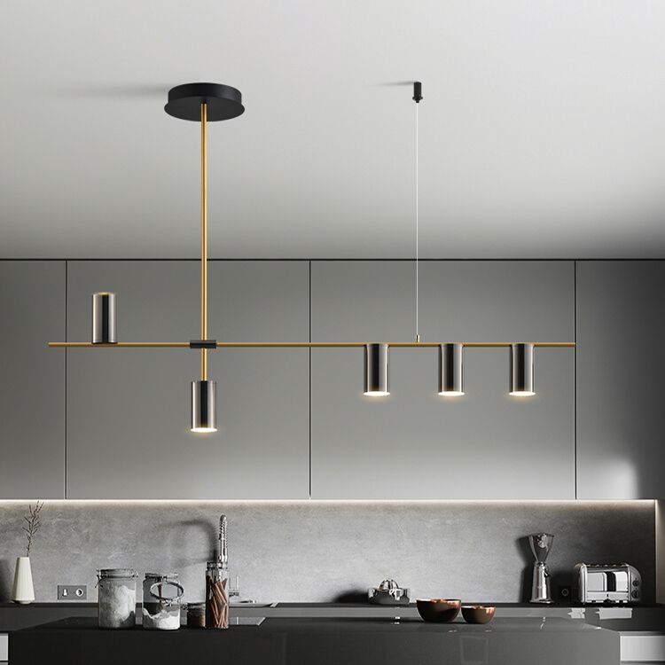 Lámparas de la isla de cilindro de las lámparas contemporaryisland Metal para la isla de cocina