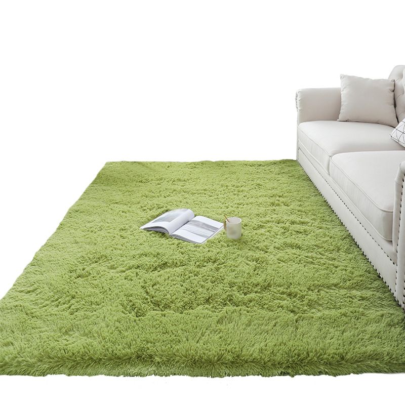 Minimalistische massive Shag-Fläche Teppich Polyester Innenteppich nicht rutschfest