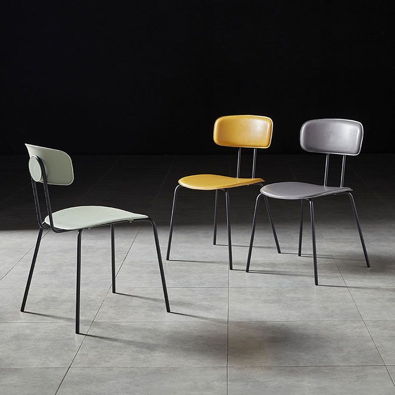 Design industriale Apri sedie da sala da pranzo sedie da pranzo senza braccio per cucina