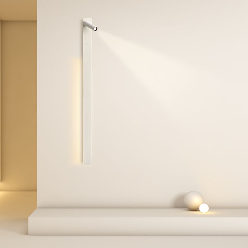 Metal Square Shape Wall Mount Lighting Modern 2-Lights Wall Mounted Light Fixture in White
