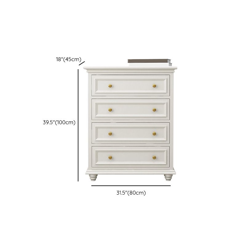 Classic Glam Storage Chest Solid Wood Dresser , 17.55-inch Width