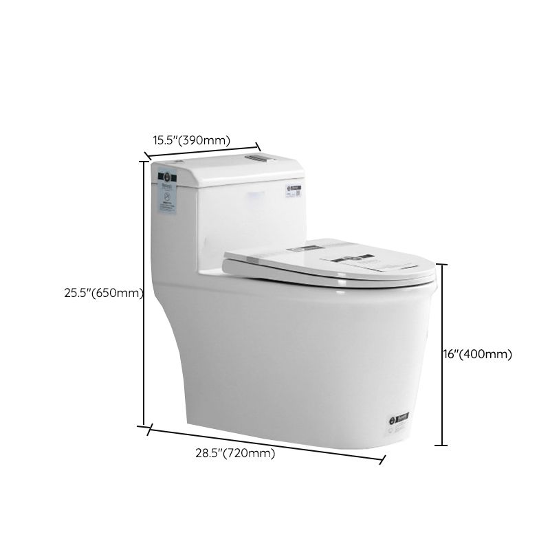 Modern Ceramic White Flush Toilet Floor Mounted Urine Toilet for Bathroom