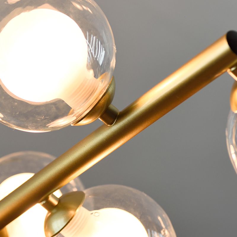 Nordic Modern Island Lighting Glass Chandelier Light Fixture for Dining Room