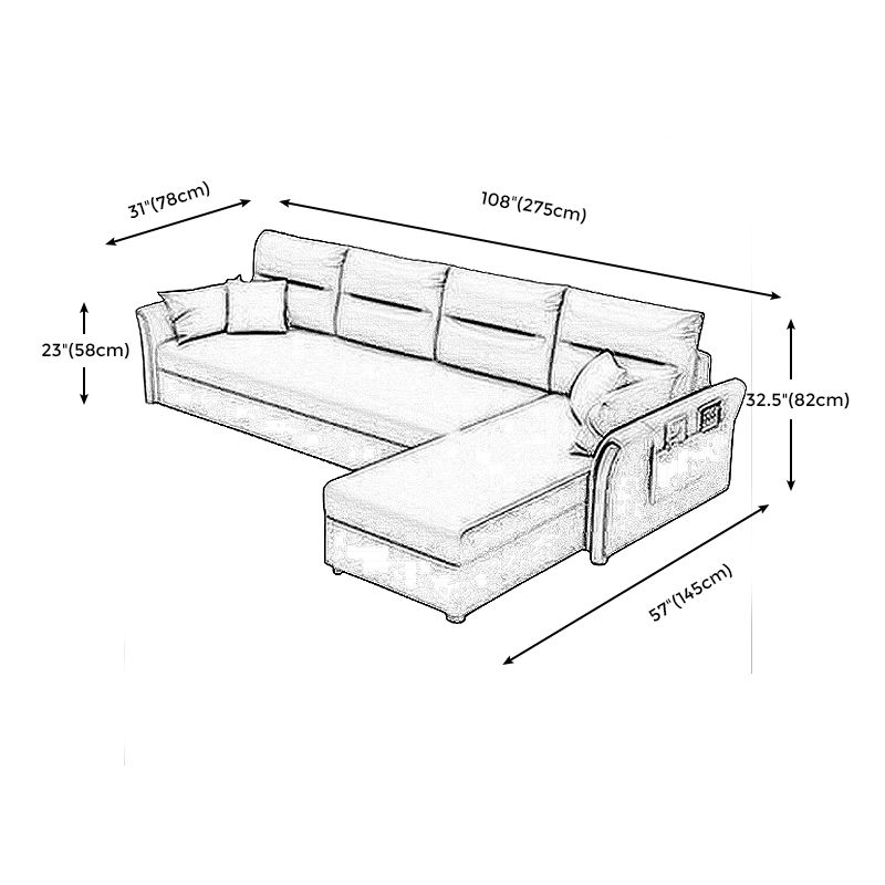 Moderni mobili del divano futon convertibili moderni mobili del divano a 4 posti con cuscini di sostegno