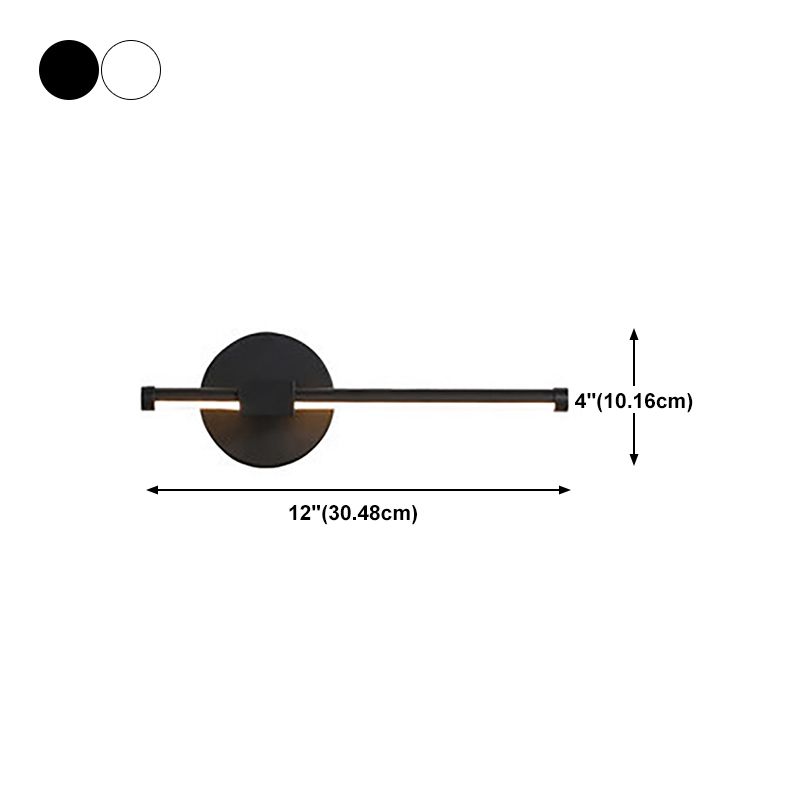 Modern Style Linear Shape Wall Sconce Metal 1 Light Wall Lighting for Beside