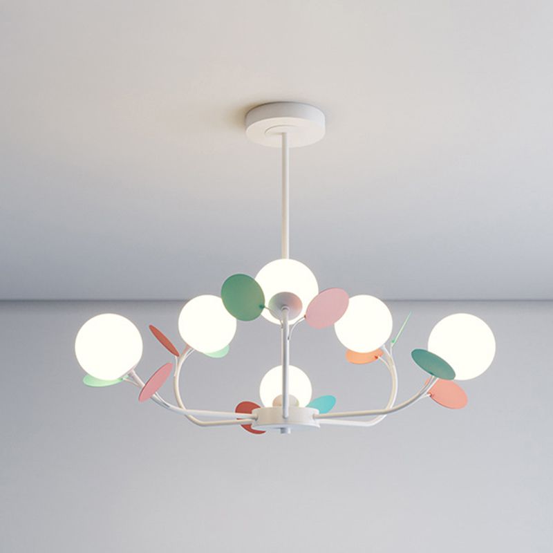 Multicolored Metal Chandelier Pendant Light Sputnik Pendant Light for Bedroom