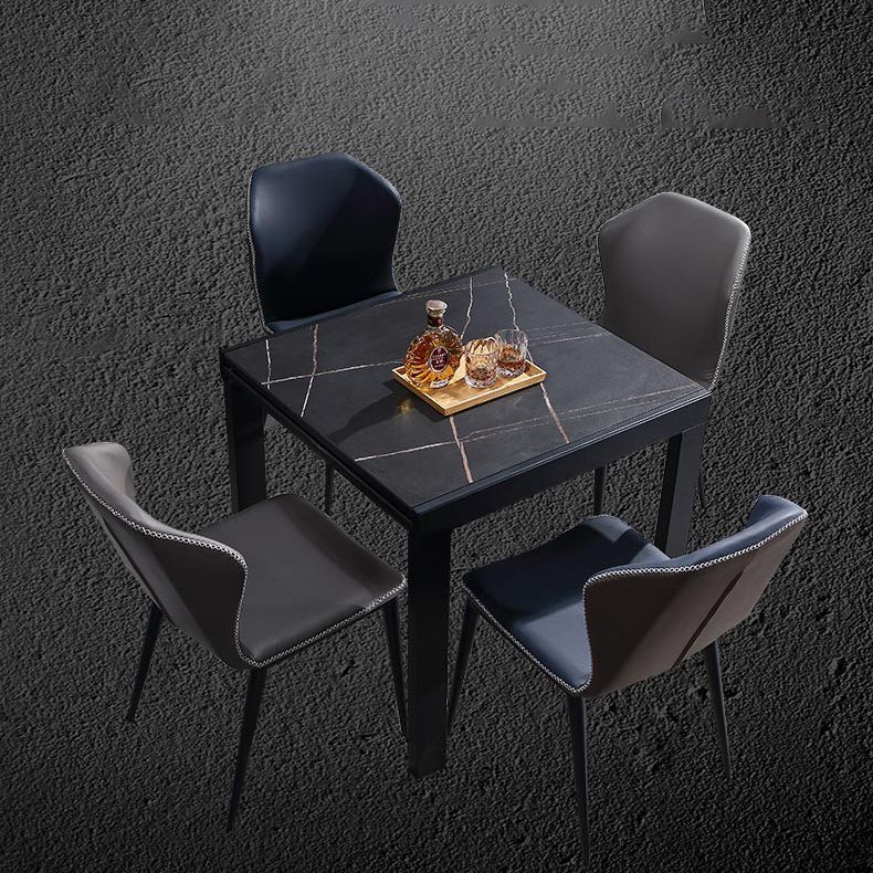 Industrial Square 35.5 '' Esstisch Stein Ausleitbare Esszimmersammlung