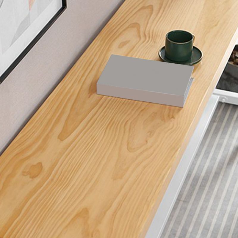 Modern Style Rectangle Wood Bar Table 1/5/9 Pieces Bar Table Set for Kitchen