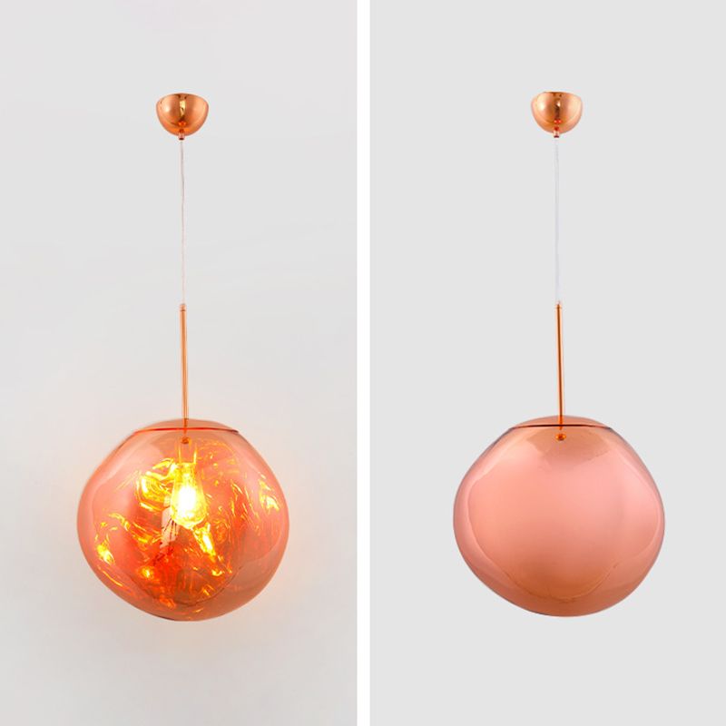 LAVA CREATIVA LAVA Irregolare a forma di palla appesa a una luce singola stile moderno a sospensione acrilica lampada a sospensione per il negozio di caffè