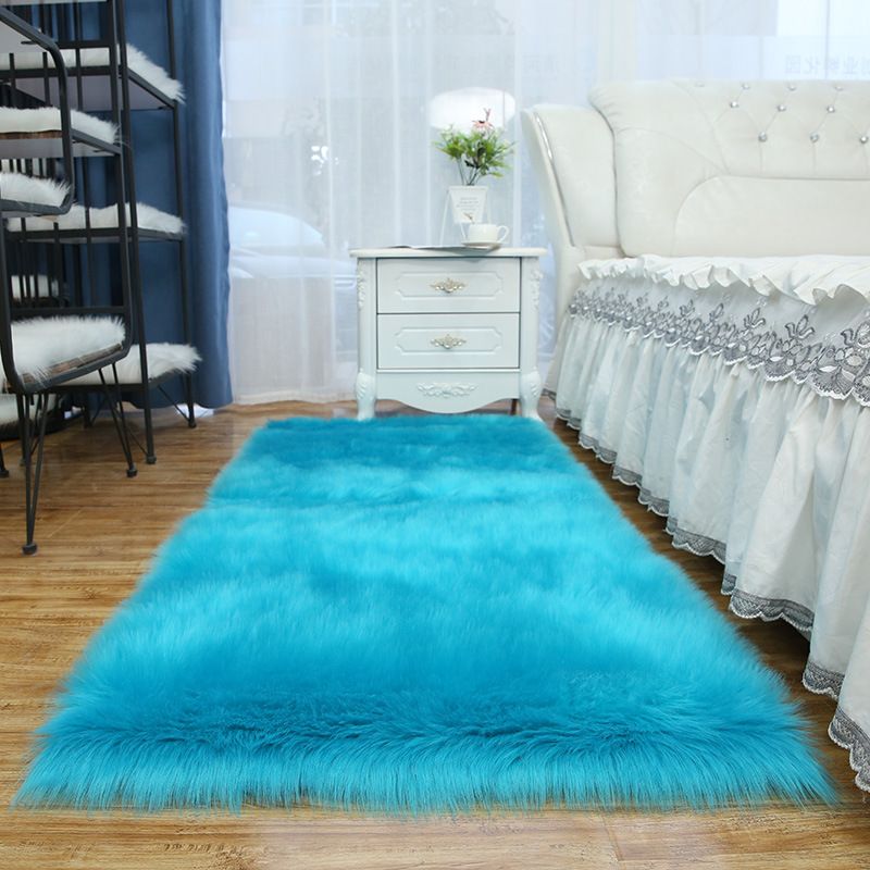 Eenvoud woonkamer tapijt funky gewoon tapijt polyester shag tapijt met niet-slip achterste
