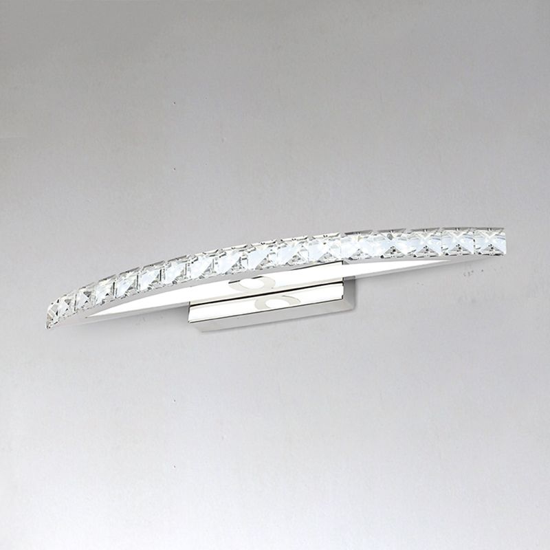 Forma lineal estilo contemporáneo tocador de tocador 1 luz de espejo LED de luz para baño
