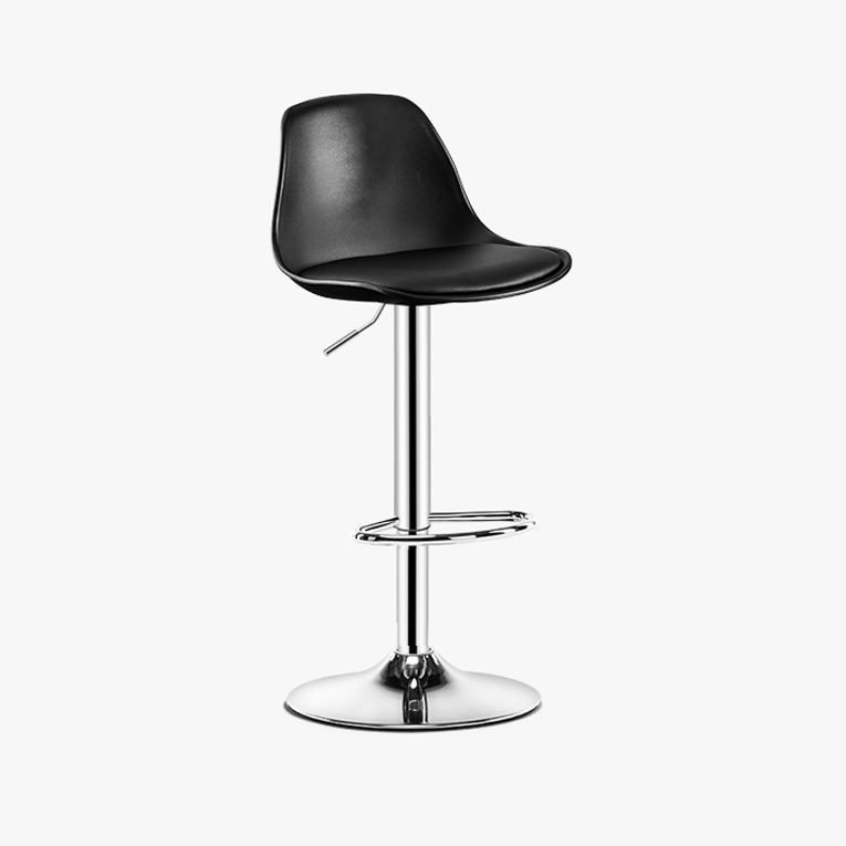 Contemporary Style Liftable Bar Stool Bucket Counter Bar Stool with Metal Legs