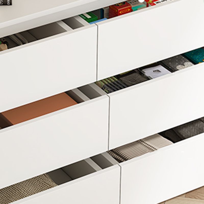 Modern Horizontal Storage Chest with 6 Soft-Close Drawers for Home