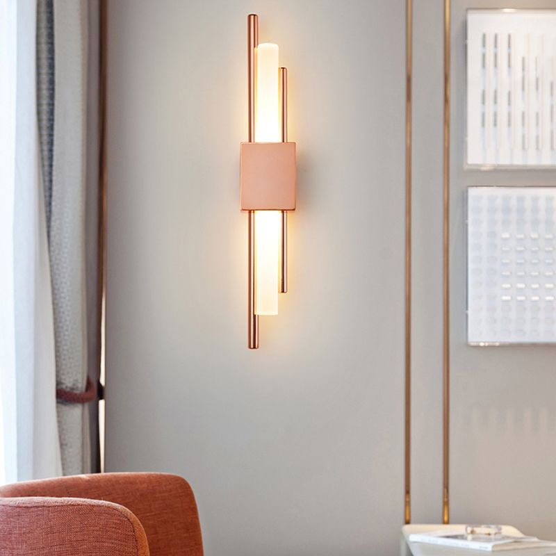 Iluminación de la pared de la pared cilindro luces de pared modernas metal 1 lámparas de luz de luz