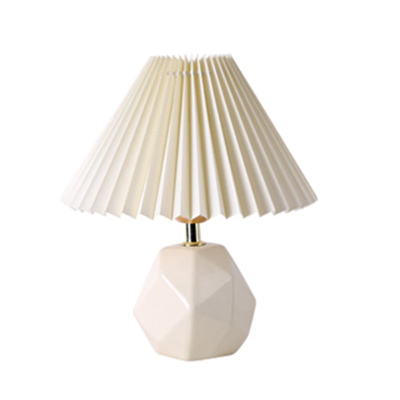 Modern Simple Table Lamp Ceramics Base Colorful Bulb Table Light for Living Room