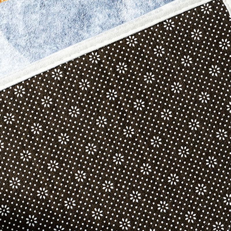 Modern geometrisch patroongebied Tapijtgrijs Grijs Polyester Area Tapijt Non-Slip Backing Rug voor slaapkamer