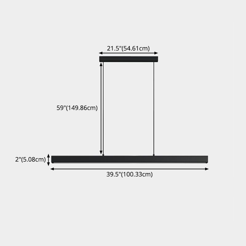 Metal Linear Island Lighting Chandelier Lighting Fixtures Modern Chandelier
