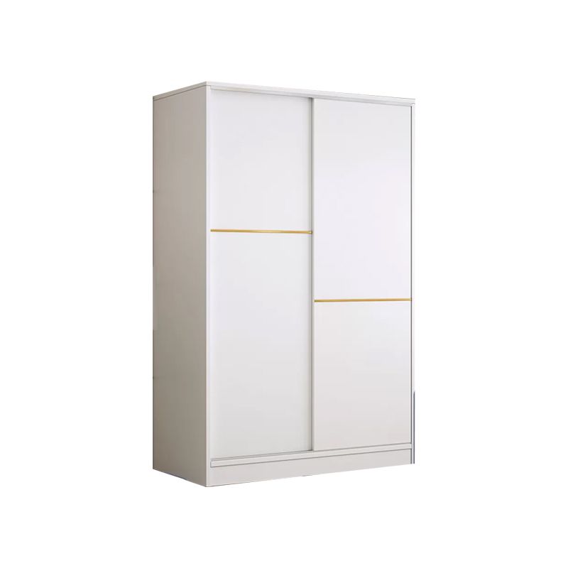 Contemporary White Wood Frame Wardrobe Freestanding Wardrobe with Soft Close Doors