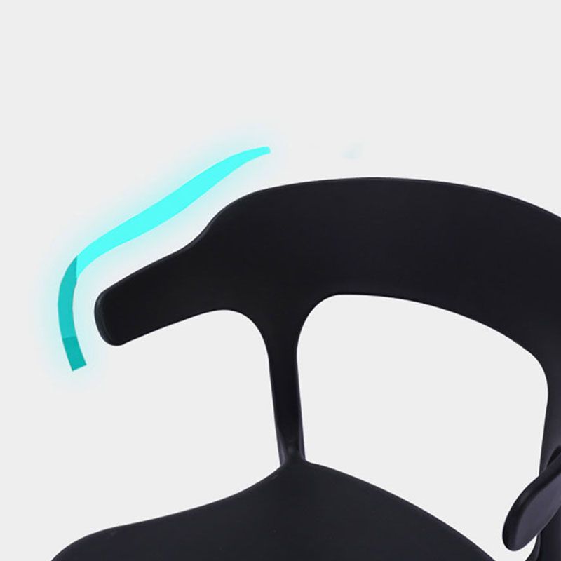 Silla de cocina contemporánea que cena la silla lateral sin brazos con las piernas plásticas