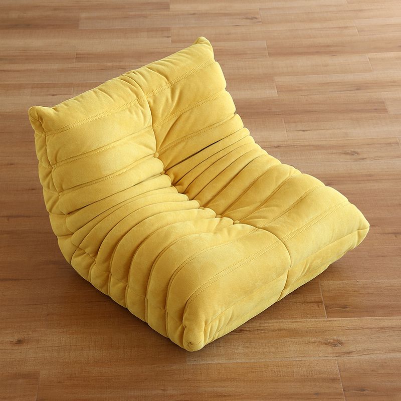 Armless Solid Color Accent Chair Set with Fabric Seat for Children