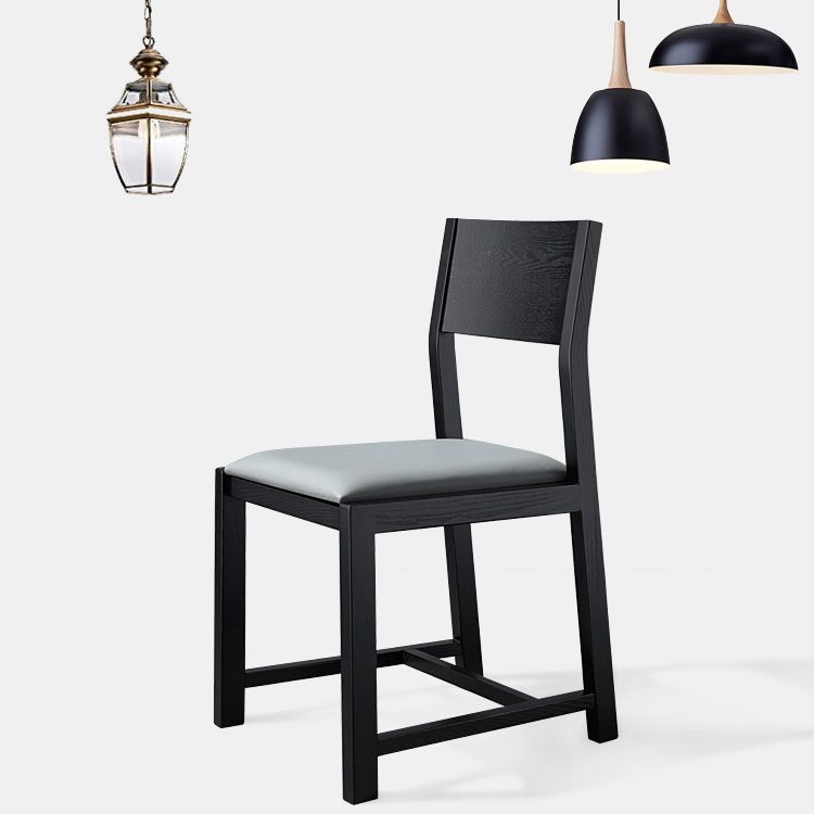 Contemporary Dining Room Dining Chairs Armless Solid Wood Kitchen Chairs