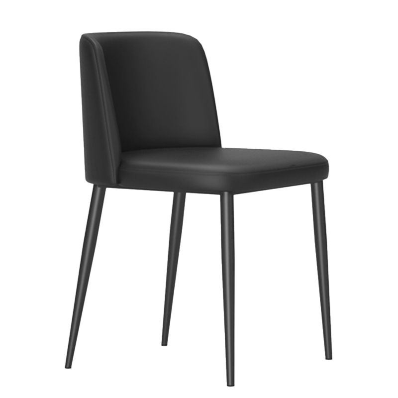 Silla lateral casera tapizada estilo diseñador acabado mate Parsons silla de comedor individual
