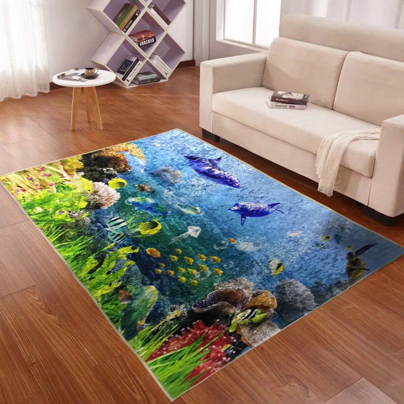 Stijlvol rood gebied Rug bloempatroon polyester gebied tapijt vlekbestendig vloerkleed voor slaapkamer