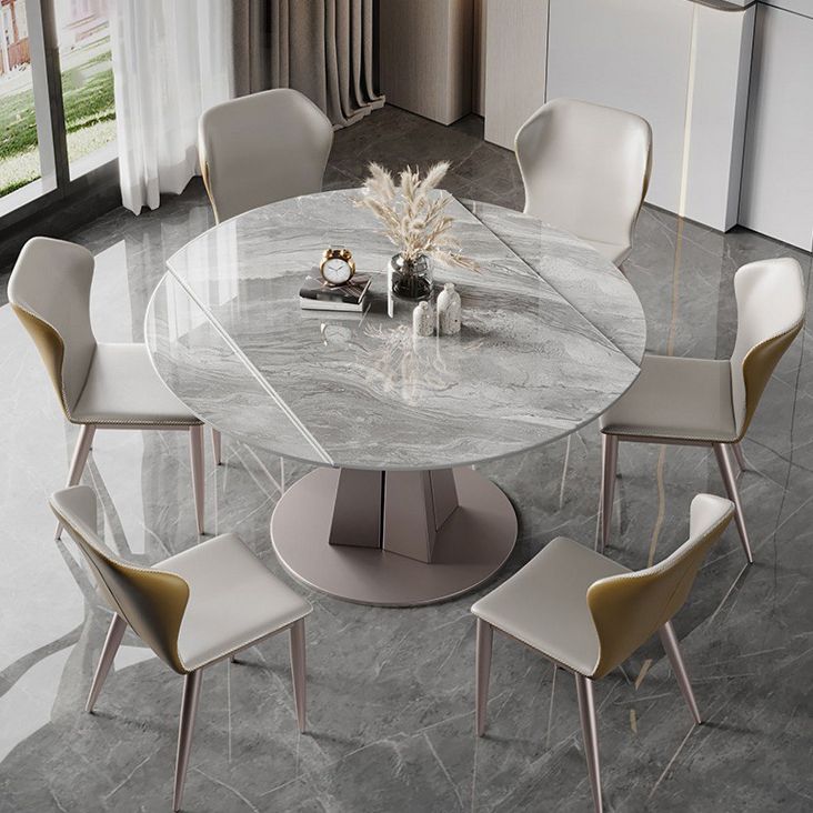 Glam 1/5/7 Pieces Dining Set Rectangular Sintered Stone Dining Table Set