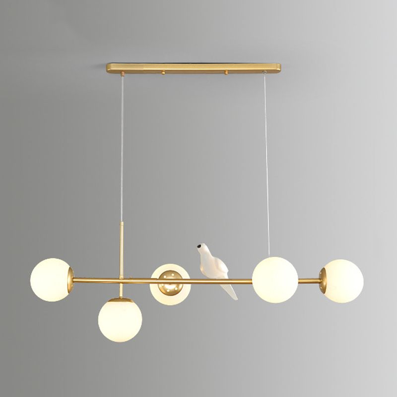 Modern Minimalist Island Light Glass Hanging Light for Dining Room