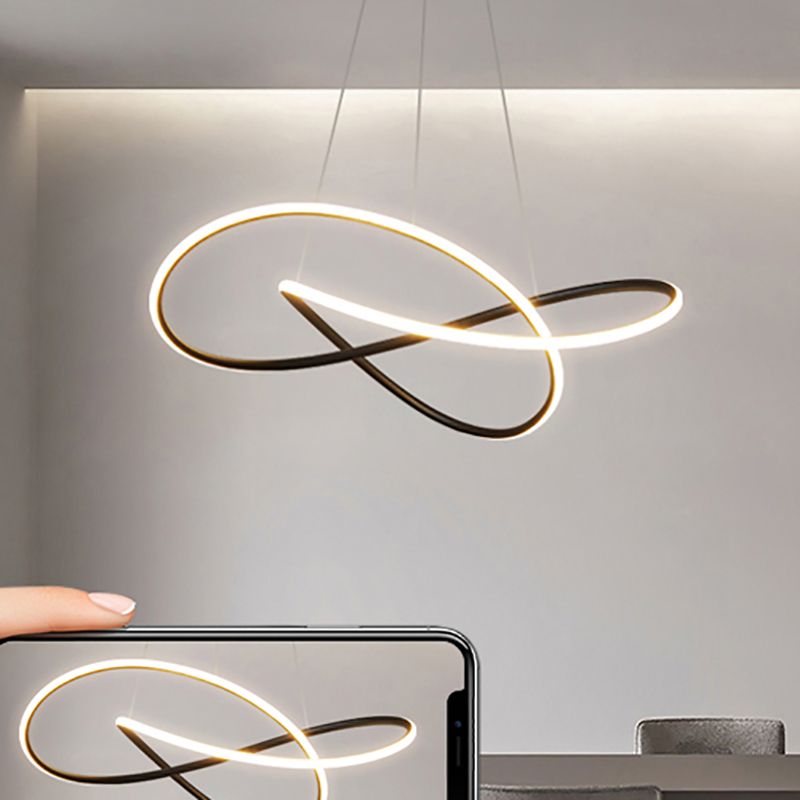 Contemporary LED Chandelier Light Fixtures Linear Hanging Chandelier for Dining Room