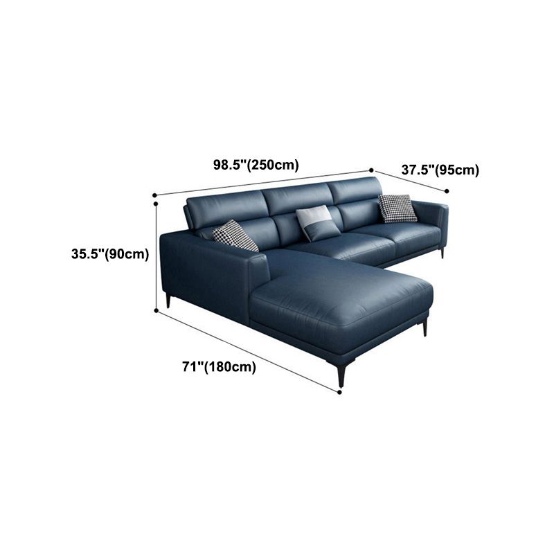 Adjustable Sectional 35.43" H Stain Resistant Square Arm Sectional