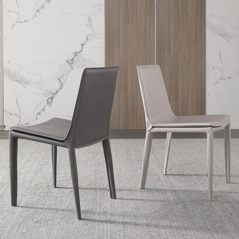 Upholstered Dining Side Chair Modern Armless Dining Chairs for Home