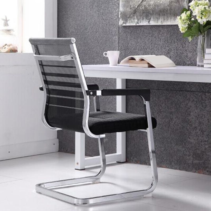 Modern Fixed Arms Office Chair Breathable AirGrid Desk Chair