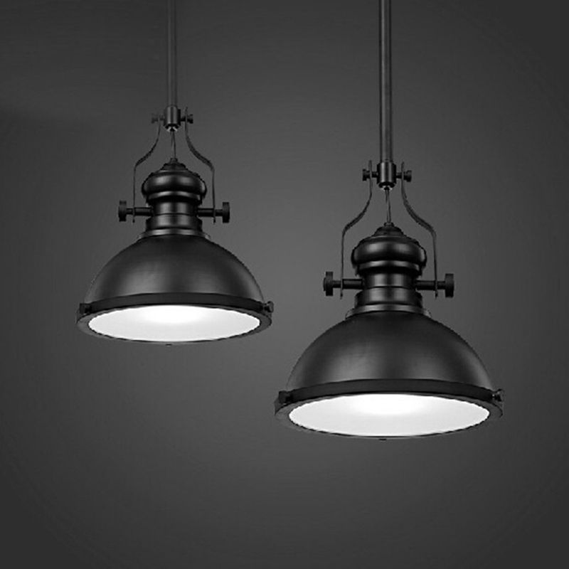 1-Light pivotant joint pendentif commercial éclairage de plafond en métal industriel pour le salon