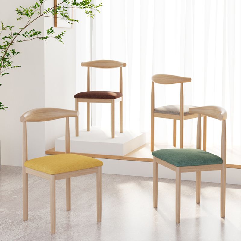 Contemporary Metal Chair Open Back Dining Side Chair for Dinning Room