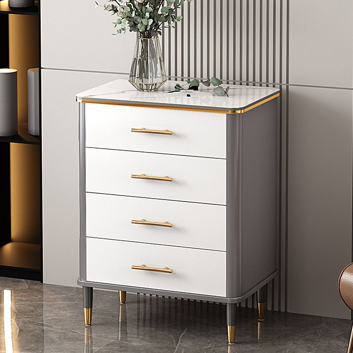 Contemporary Storage Chest Manufactured Wood Dresser with 3/4/5 Drawers