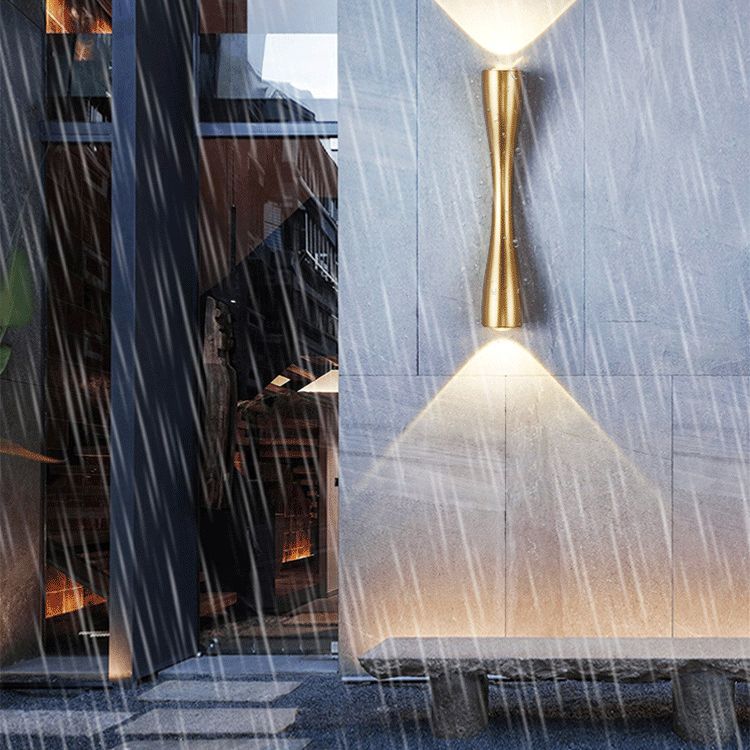 Tubos de mediados de siglo Montaje de montaje de pared Luz de metal 2 luces Spliques